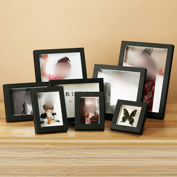 Hollow Photo Frame Empty Frame Butterfly Insect Specimen Frame Three-Dimensional Calligraphy Frame Desktop Decoration Gift
