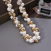 Cross-Border New Grape Bunch Baroque Jewelry Necklace Women's High-End Imitation Pearl Beaded Necklace Clavicle Chain Necklace