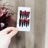 S379-Pre-Made Nail Polish Gothic Aesthetic Red and Black Gradient Wearable Nails Niche Mysterious Long Detachable Nails