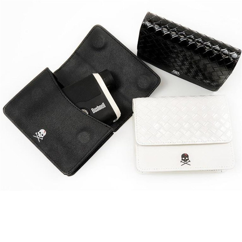 กระเป๋าเครื่องวัดระยะลายทอสไตล์เกาหลี กระเป๋ากอล์ฟแบบคาดเอว เคสเครื่องวัดระยะกอล์ฟลายกะโหลก