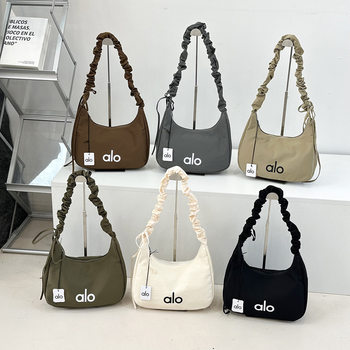 Alo Single Shoulder Crossbody Dumpling Bag Waterproof Fashion Normcore Commuter Bag Shopping Versatile Bag Japanese Style Casual Small Bag