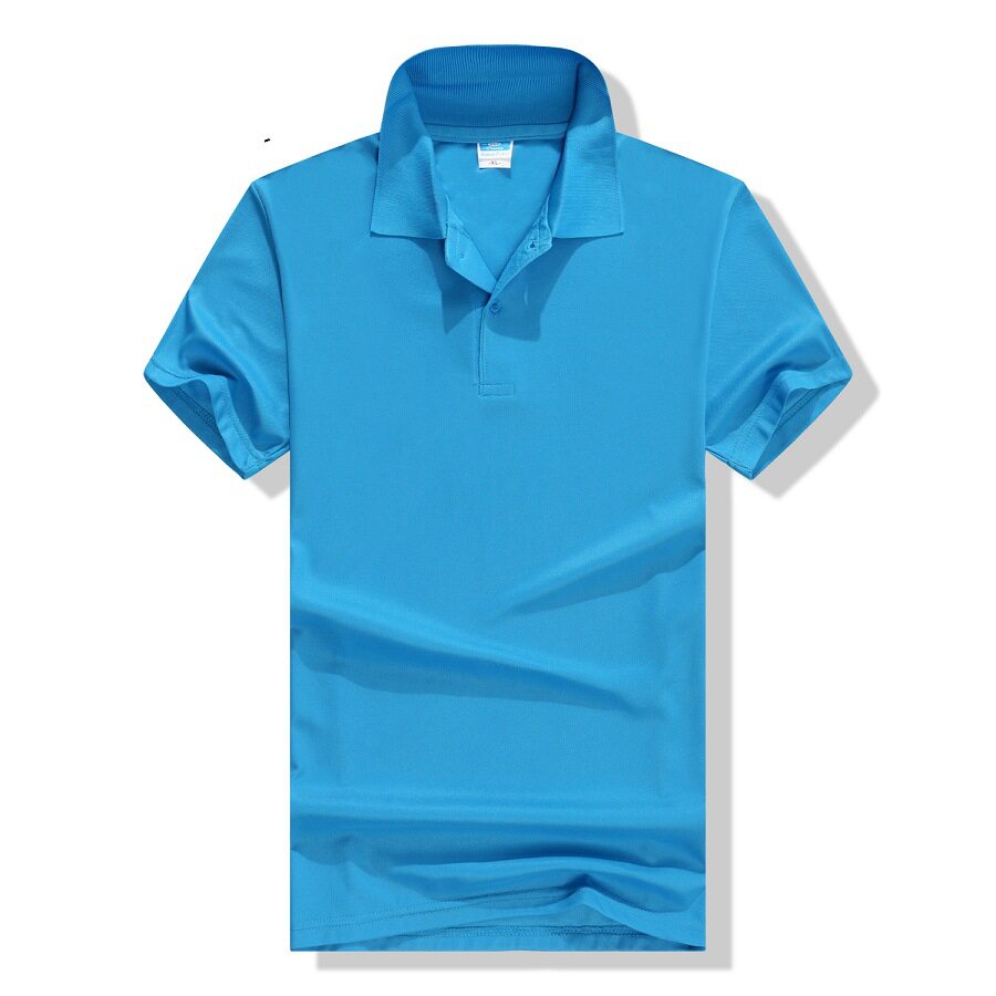 厂家批发制定夏季纯色短袖t恤工作服polo衫企业文化宣传服印logo