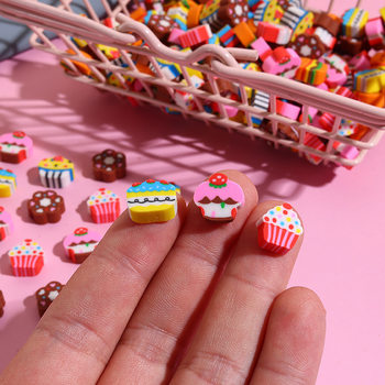 Cake Burger Bread Style High-Looking Mini Cute Eraser Children's Day Student Stationery Cross-Border Prizes Wholesale