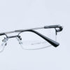 Glasses shop fast selling memory alloy business glasses frame wholesale square comfortable men's half frame brushed myopia frame