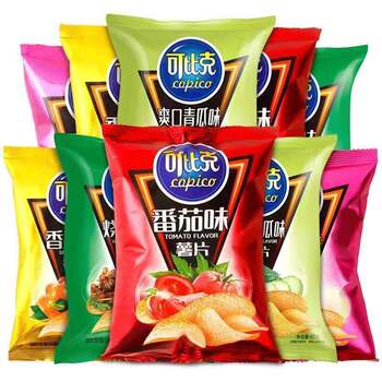 Daliyuan Kobi Chips 55g Whole Box Puffed Large Pack Office Snack for Cravings and Binge-Watching, Cheap Stockup