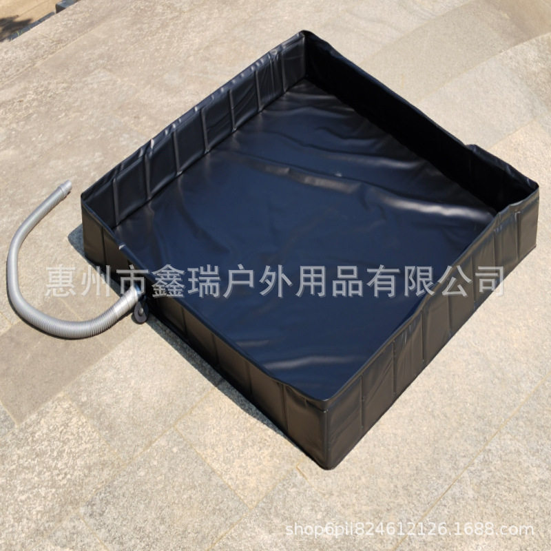 Outdoor Foldable Water Tray Thickened Wear-Resistant Tent Shower Water Tank Square Mountain Camping Water Storage Tank