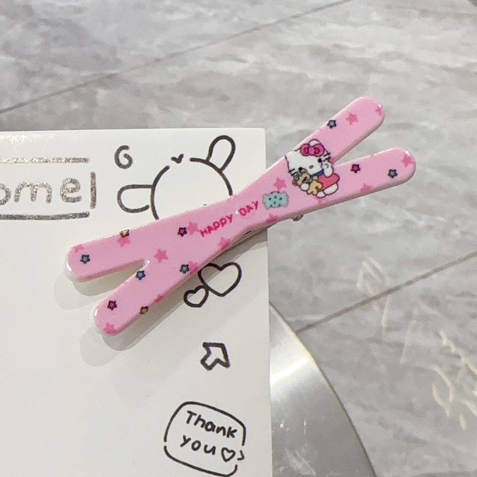 甜美少女心透色KT猫发夹可爱学生刘海夹侧边夹ins高颜值发卡发饰