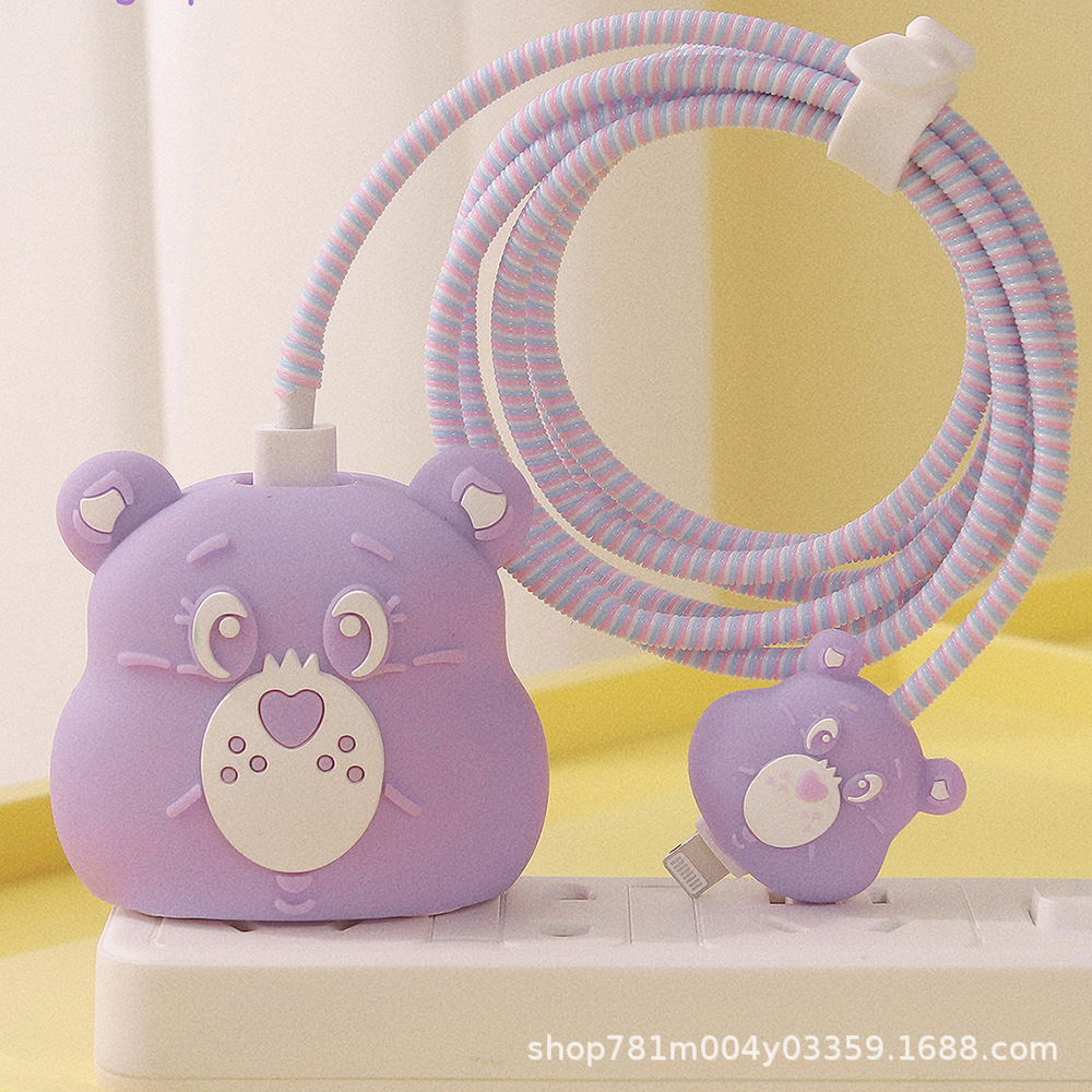 数据线保护套适用苹果充电器保护套芭芘充电头保护套充电线保护套