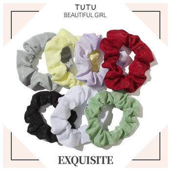 Big Sale Pure Color Large Intestine Hair Band for Women, Fresh and Simple Elegant, Hair Tie, Rubber Band, Women's Headband, Ball Hair Accessories