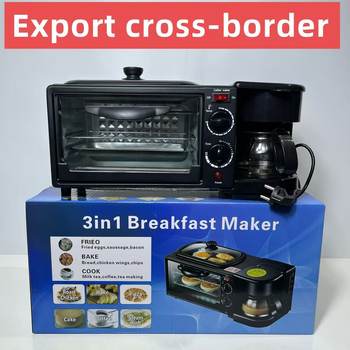 110V220V Three-In-One Multifunctional Household American-Style Breakfast Machine Toaster Mini Oven Export Sandwich Maker