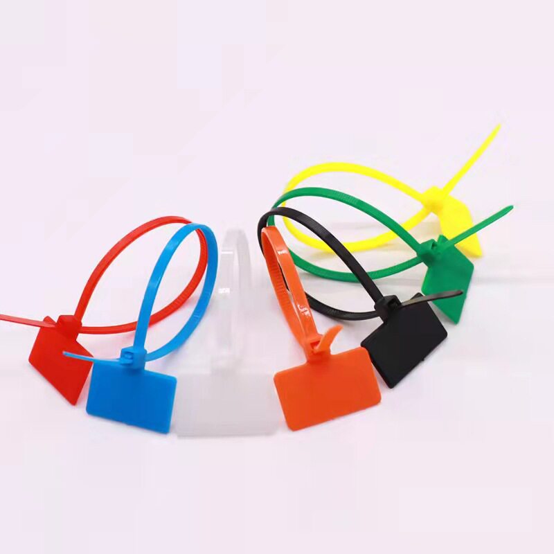 Colorful Nylon Label Cable Ties, Cable Tags, Network Cable Markers, Waterproof Plastic Seals, Cable Ties