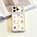 Иллюстрация мультяшной куклы подходит для чехла для мобильного телефона Apple 1817/161514pro 13/12 prom max прозрачный 11 на воздушной подушке