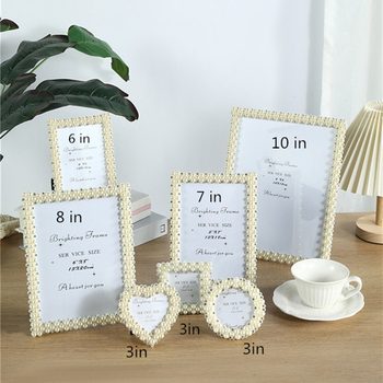 Cross-border one-piece delivery European-style exquisite pearl photo frame decoration 3-inch 6-inch 7-inch 8-inch 10-inch family portrait combination