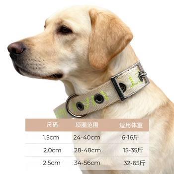 Dog Collar for Walking, Anti-Strangle Buckle Collar, Imitation Nylon Breathable Lining, Dog Leash, Pet Dog Collar, Suitable for All Seasons