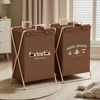 High-Looking Internet Celebrity Dirty Clothes Basket Foldableable Household Large-Capacity Storage Basket Dirty Clothes Basket Bathroom Clothes Storage Artifact