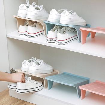 Household Storage Shoe Rack Double-Layer Shoe Support Plastic All-In-One Simple Space-Saving Economical Simple Shoe Storage Rack