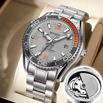 Full-automatic men's watch quartz watch business waterproof calendar luminous large dial steel band watch a generation of hair
