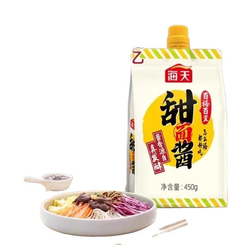 Haitian Sweet Sauce 450g for Home Use, Suitable for Roast Duck, Hand-Grilled Pancakes, Fried Noodles, Fried Skewers, and Wraps, Comes in a Squeeze Bottle for Delivery