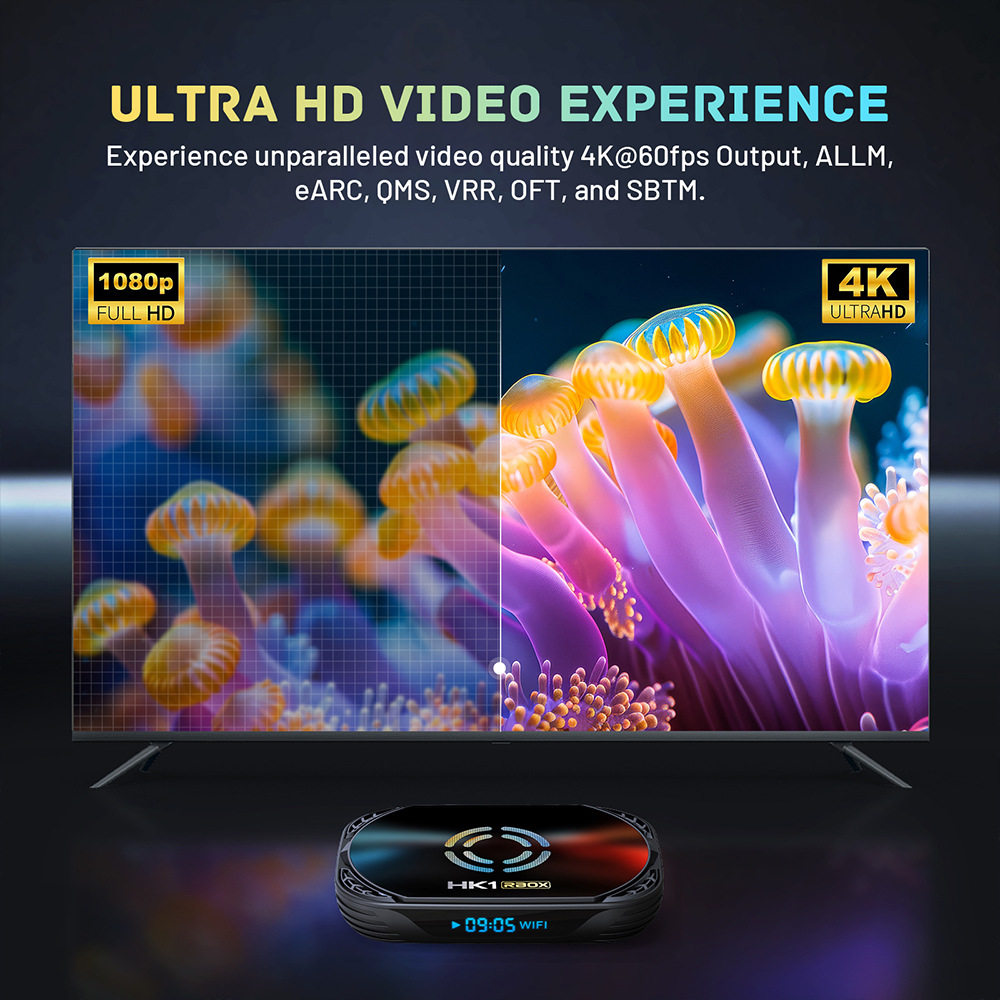 Hk1 Rbox X50 Android 14 Network Set-Top Box Tv Box 8K Dual-Band Wifi Network Player