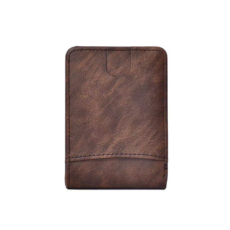 2024 Retro Casual Men's Card Bag Portable Ultra-thin Card Set Multi-card Exquisite PU Credit Card Men's Wallet Short