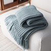 Solid Color Thickened Towel Bedside Towel Sofa Leisure Decorative Blanket New Generation Ready-Made Woven Blanket