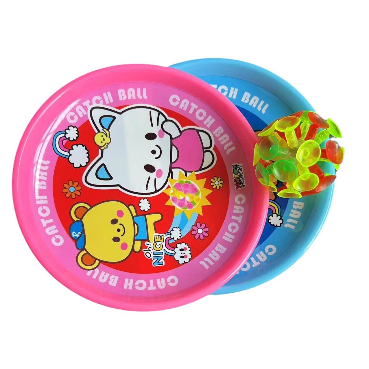 Suction disc ball throwing ball children's flash sticky ball kindergarten suction board throwing docking English teaching aids ball toys