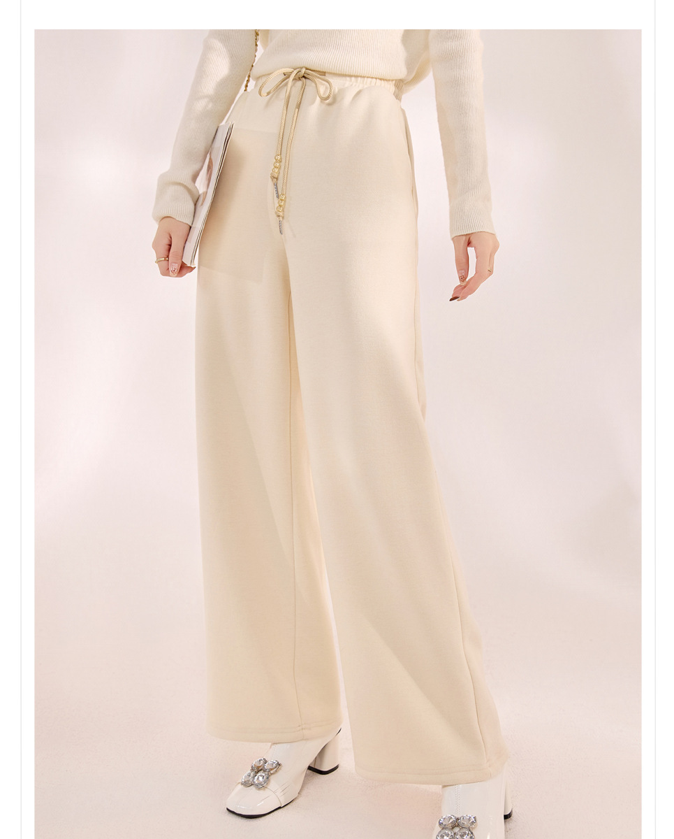 Quần dài nữ ống đứng dáng suông lưng vừa phong cách thanh lịch — Đen cà phê, Màu camel, quả mơ