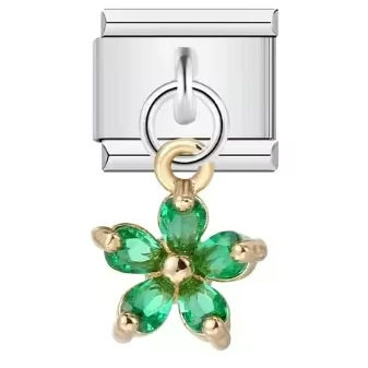 0596-DZ 五弁花グリーン