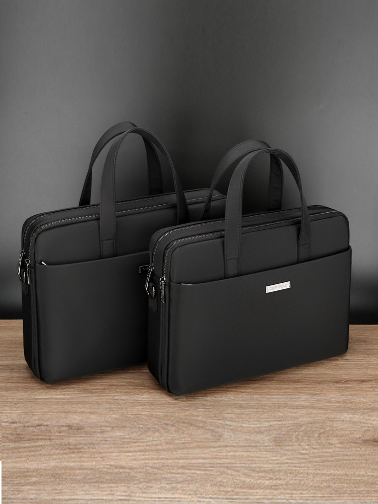 Paul Oxford Canvas Men's Large Capacity Horizontal Handbag Business Casual Information Computer Bag Briefcase for Men