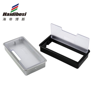 Factory supply threading box cover threading hole computer desk wire hole rectangular plastic wire box office furniture accessories