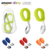 Baby Training Spoon 304 Stainless Steel Spoon and Fork Set Silicone Handle Household Food Supplement Spoon Portable Wholesale Tableware