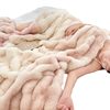 Rabbit Fur Plush Blanket Lazy Sofa Living Room Throw Blanket Autumn and Winter Thickened Double-Layer Blanket Office Nap Blanket Wholesale