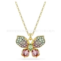Colorful diamond butterfly necklace