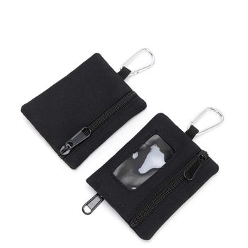 Simple camping outdoor mountain climbing military fans tactical fishing change coin storage zipper card holder key headset storage
