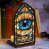 Cross-Border New Product Book Nook Devil's Eye Wooden Bookend Bookshelf Decoration Fantasy Book Corner Decoration