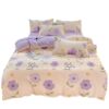 Category a Maternal and Infant Grade Ins Small Fresh Pure Cotton Brushed Four-Piece Set Skin-Friendly Bed Sheetss Washed Cotton Quilt Cover Dormitory Three-Piece Set
