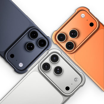 Arc Pulse Aluminum Metal Frameless Mobile Phone Case Export Cross-Border Hot Sale Suitable for Iphone17Airpromax