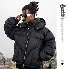 Lanhai Men's Wear | 2025 Autumn and Winter New Niche Functional Design Hooded Warm and Thickened Solid Color Casual Cotton Jacket for Men