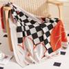 Ins Style Chessboard Simple Casual Multi-use Office Nap Blanket Casual Blanket Sofa Blanket Knitted Blanket Air-conditioning Blanket