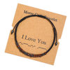 Cross-border Hot Woven Bracelet Morse Code Alphanumeric Couple Bracelet Morse Code Bracelet