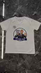 Pure Full Airflow Combed Cotton Ring Spinning Combed Dense Siro Spinning Thermal Transfer Sublimation Hot Stamping President's Election T-shirt