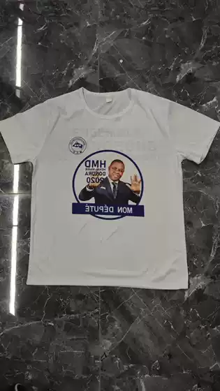 Pure Full Airflow Combed Cotton Ring Spinning Combed Dense Siro Spinning Thermal Transfer Sublimation Hot Stamping President's Election T-shirt