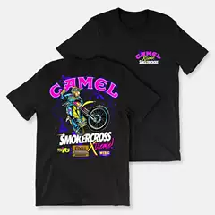 European Size Pure Cotton New 2026 Retro Car Camel Cigarettes T-Shirt Vintage