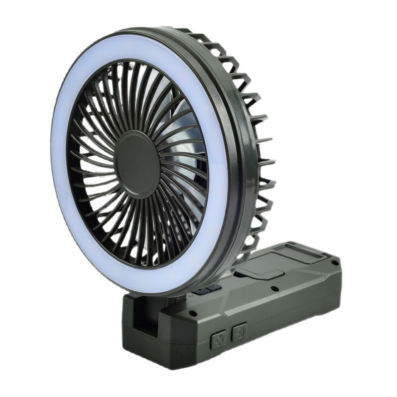 Handheld Outdoor Camping Light, Multi-Functional Fan, Foldable Tent Light, Rechargeable Mountain Camping Small Fan Light, Portable