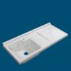 Free Shipping Quartz Stone Countertop Laundry Pool Laundry Basin Washing Machine Cabinet Basin Laundry Trough with Washboard Laundry Basin Non-standard