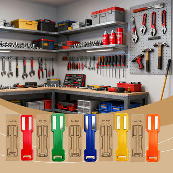 Jue Fish Magnetic Aerosol Can Holder Portable Wall Storage Rack Garage Tool Box Universal Storage Rack