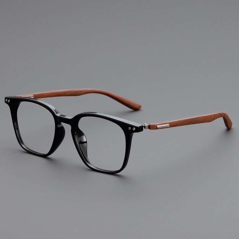 Japan and South Korea Retro Square Personality TR90 myopia glasses frame men's and women's flat glasses frame anti-blue light can be equipped with 0365