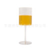 Straight Wide-Mouth Brandy Glass American-Style Leaf-Patterned Red Wine Glass 320ml Vertical-Patterned Champagne Glass Wine Glass
