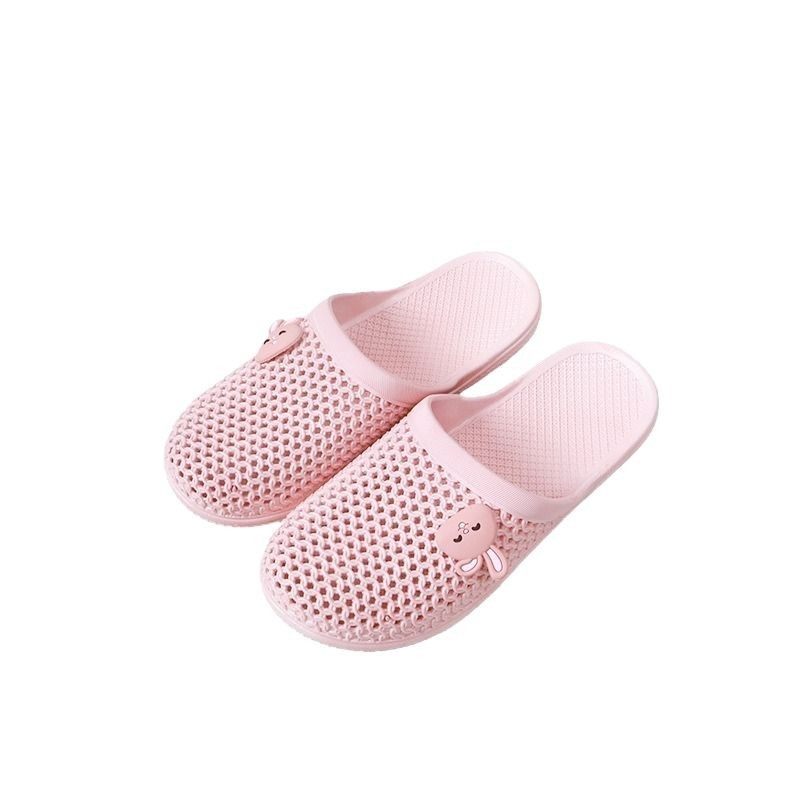 Summer Sandals and Slippers Women's Toe Hollow Beach Shoes Cave Shoes Fashionable Sweet and Comfortable Flat Breathable Slippers