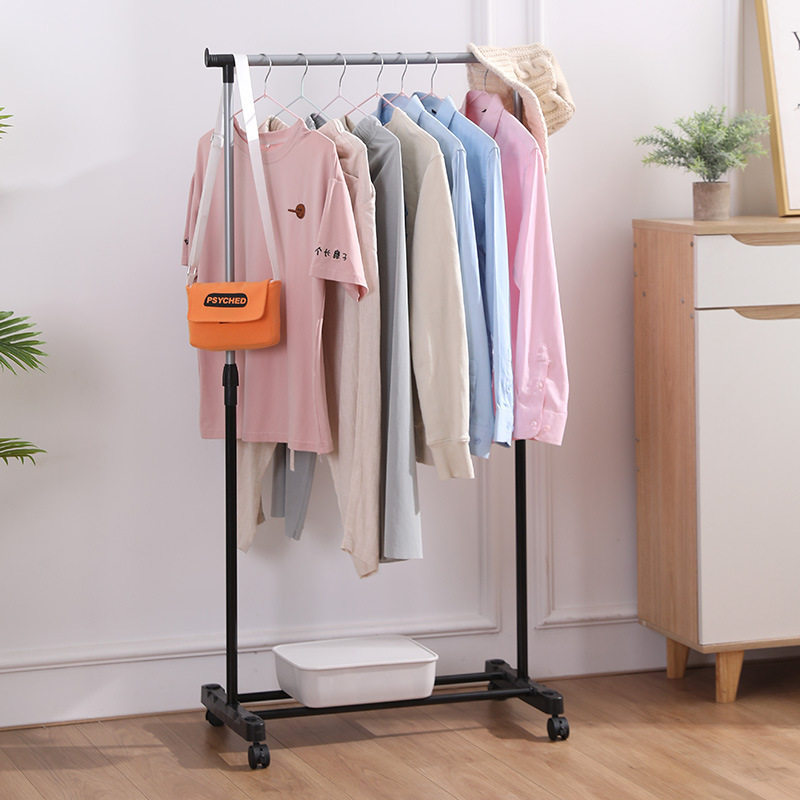 Single Rod Drying Rack Floor Simple Clothes Drying Rack Indoor Drying Rack Bedroom Clothes Rack Clothes Rack Hanger
